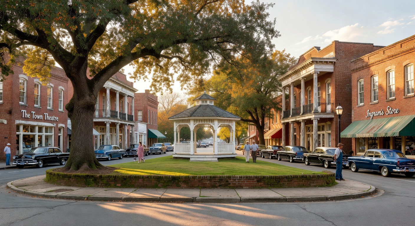 Historic Cheraw, South Carolina - tree-lined streets and preserved Southern architecture